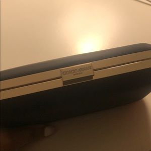 Giorgio Armani black and gold silky clutch